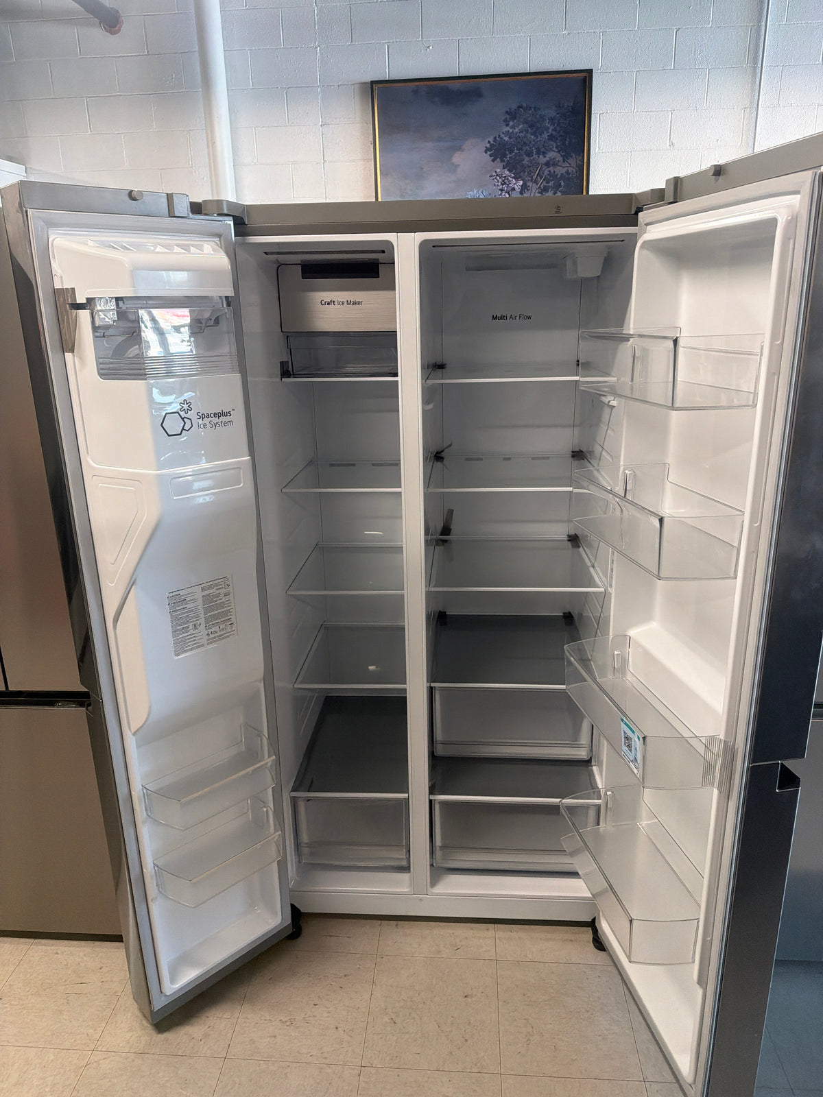 LG side-by-side refrigerator