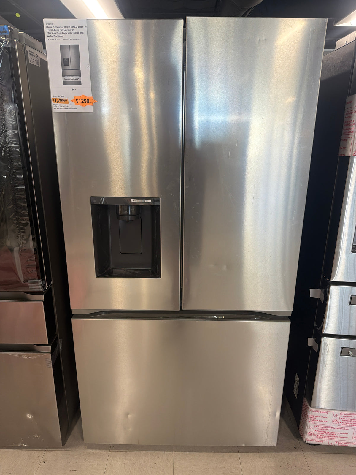 LG refrigerator 3-Door counter depth