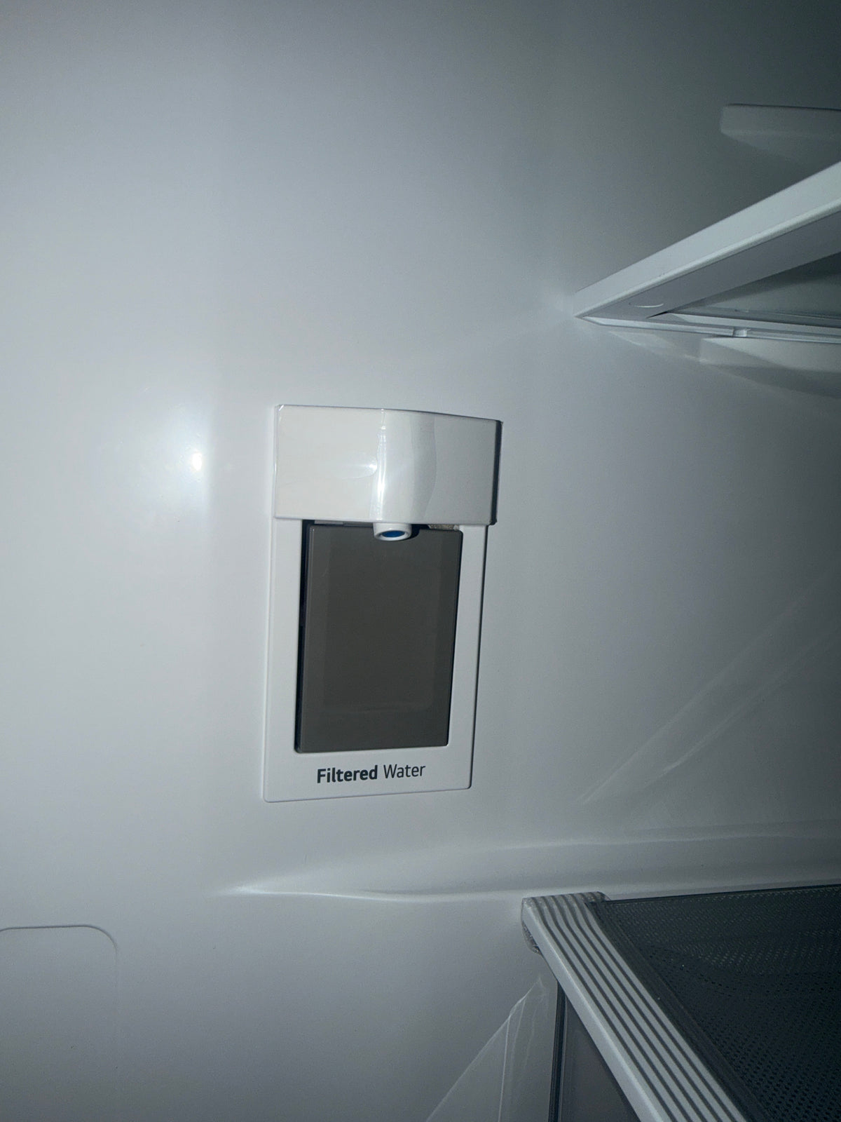 LG 4-Door refrigerator with internal water dispenser