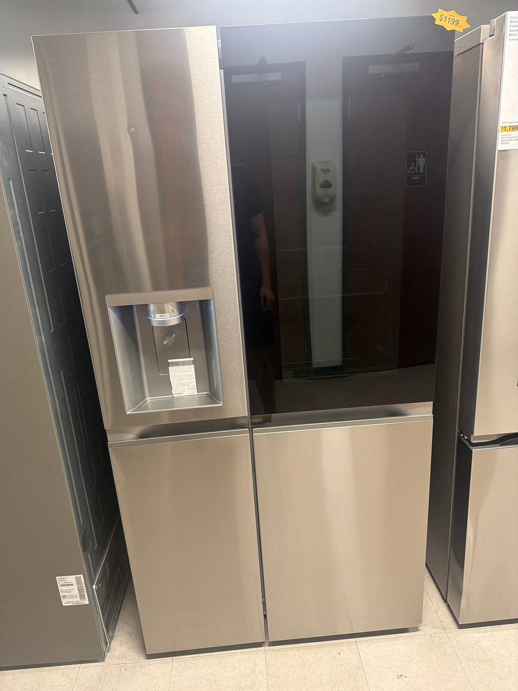 LG InstaView side-by-side refrigerator