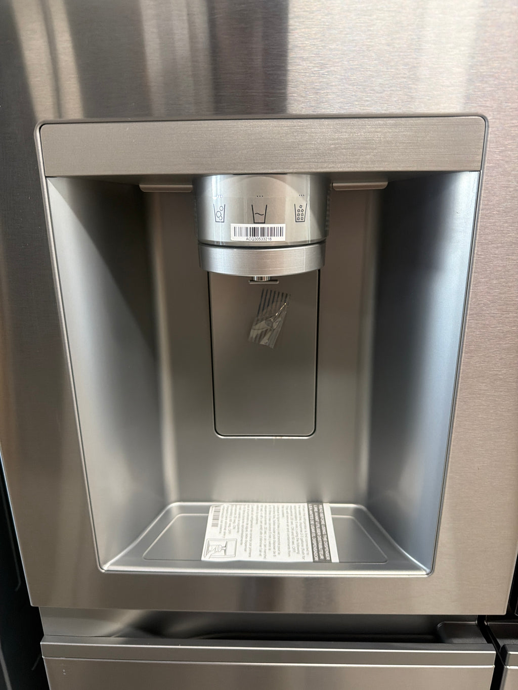 LG InstaView side-by-side refrigerator