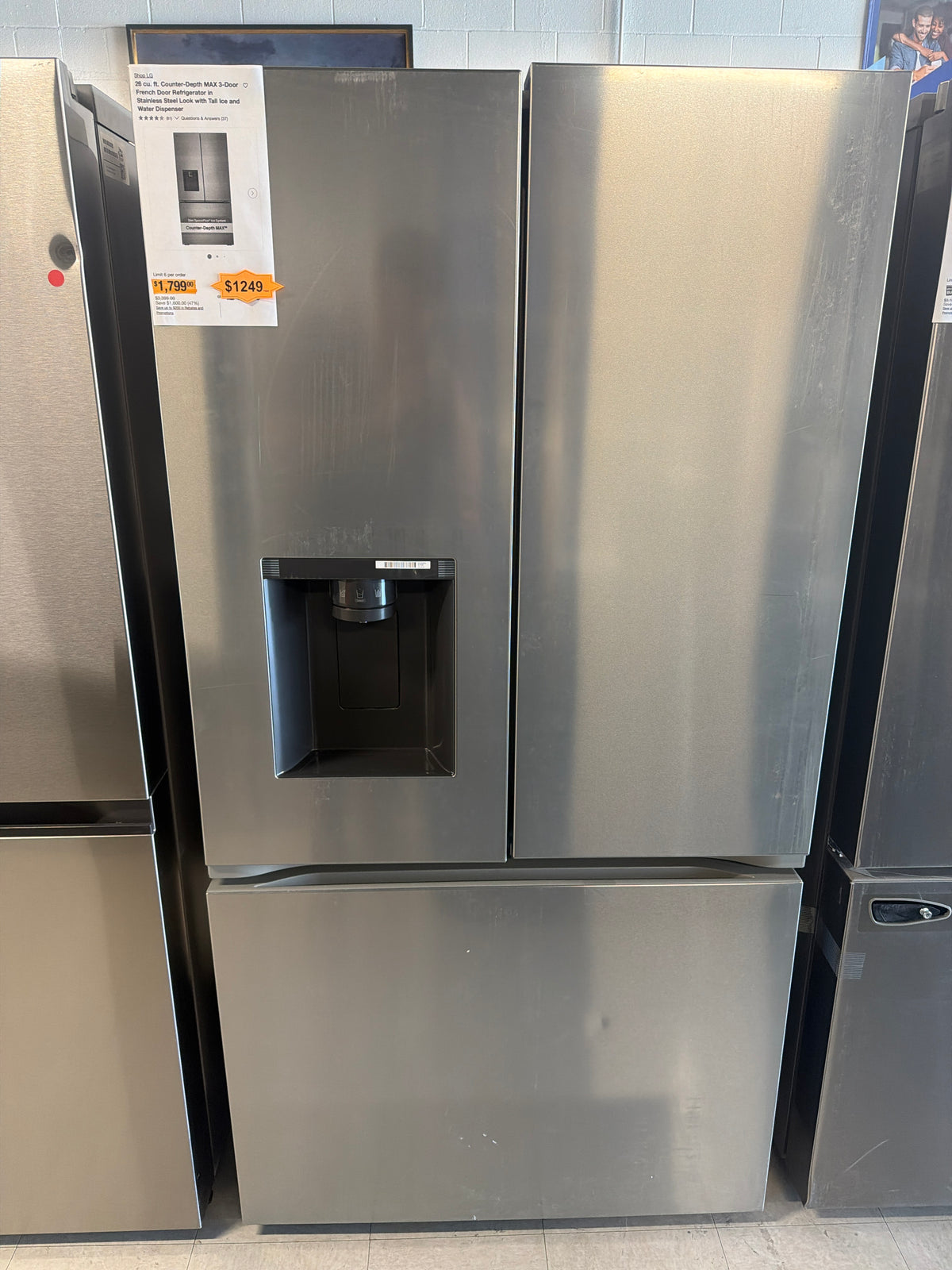LG refrigerator 3-Door counter depth