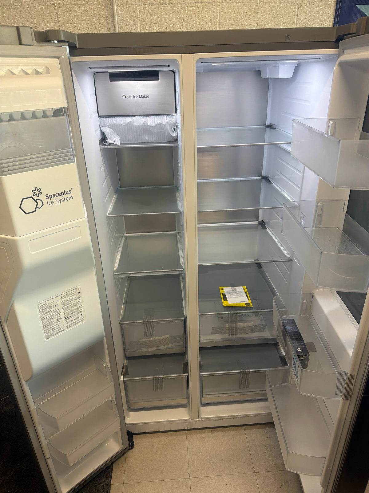 LG InstaView side-by-side refrigerator
