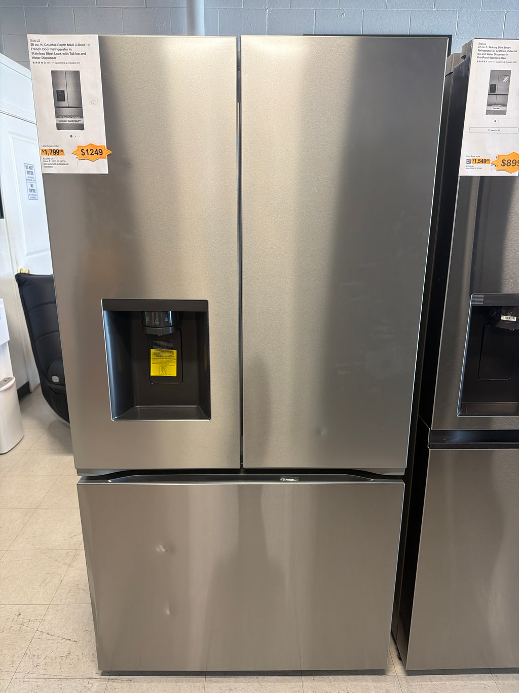 LG refrigerator 3-Door counter depth