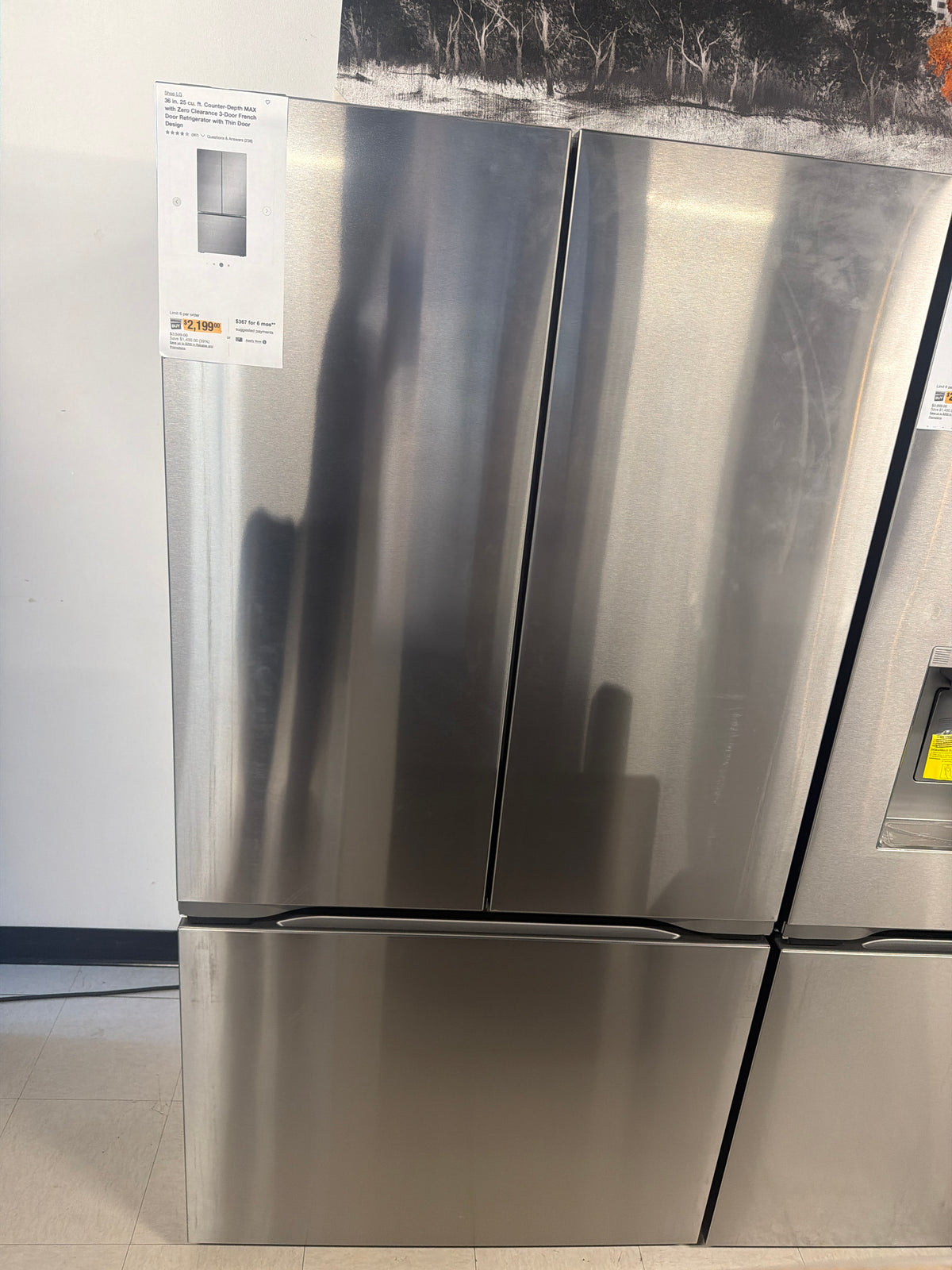 LG refrigerator 3-Door counter depth zero clearance