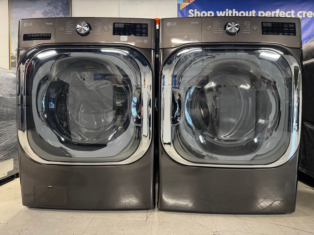 Mega capacity washer and electric dryer set