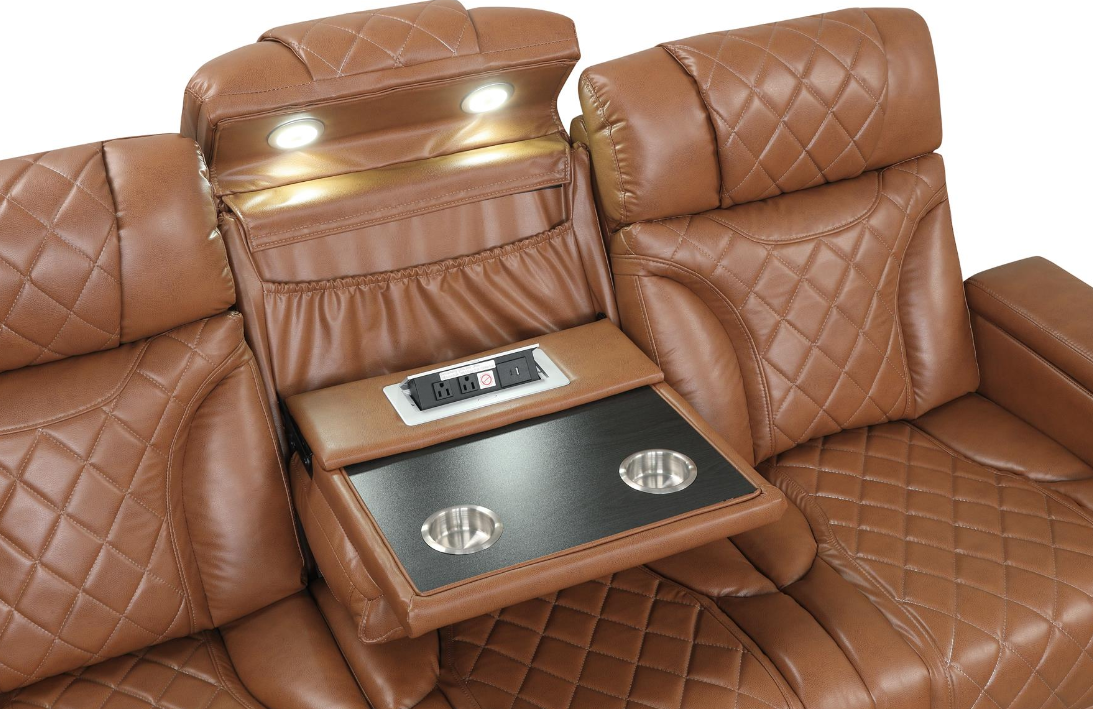 SET Sofa 3pcs Brown