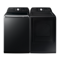 Set Top Load Laundry Bundle w/ Electric Dryer - Brushed Black
