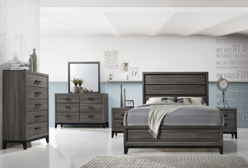Bedroom set Grey 5pcs