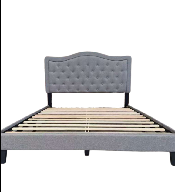 Queen Bed Light grey