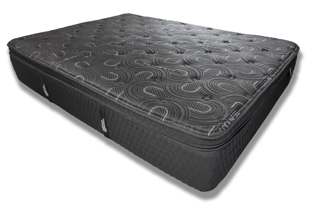15″ Boxtop Black Cool Fabric Foam Encased Gel/Latex Mattress